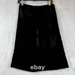 VINTAGE 1950s Gale & Gale Modern Jr Black Velvet Top Skirt Set XS Cocktail USA