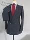 Vtg Europa Collection Navy 4 In 1 Double Breasted Flat Front Full Suit 36 R