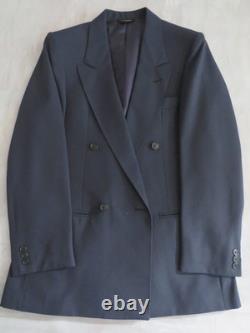 VTG Europa Collection Navy 4 in 1 double breasted flat front full suit 36 R