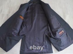 VTG Europa Collection Navy 4 in 1 double breasted flat front full suit 36 R