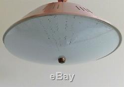 VTG Mid Century 1950's Set of Two Atomic Ceiling Light Fixtures Working