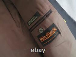 VTG Sasson collection 4in 1 double breasted peak lapel flat front full suit 36 R