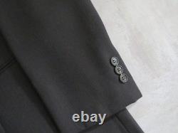 VTG Sasson collection 4in 1 double breasted peak lapel flat front full suit 36 R