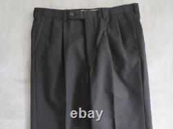 VTG Sasson collection 4in 1 double breasted peak lapel flat front full suit 36 R
