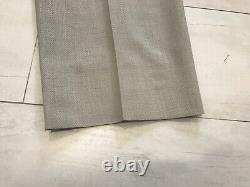 Versace Collection Khaki Gray Herringbone 2pc Suit Set Blazer 44R Pants 32 X 30