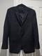 Versace Collection Suit 40r W34 100% Wool Solid Black 2 Pc W Giorgio Armani Tie
