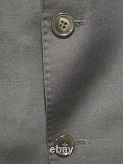 Versace Collection Suit 40R W34 100% Wool Solid Black 2 Pc w Giorgio Armani Tie