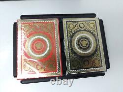 Versace Playing Cards, Set of 2, Storage Case with Two Decks of Cards