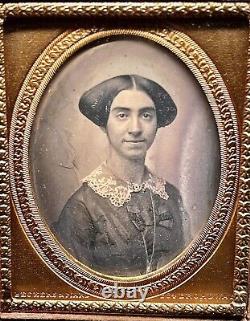 Very Rare Matching 1/9 Plate Daguerreotypes Of Id'ed Sisters By Beckers & Piard