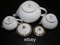 Very Rare Wedgwood Teapot Milk Jug & Lidded Sugar Pot Bowl Clio Tea Set For 2
