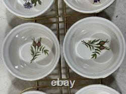 Villeroy Boch Botanica Duchesse Ramekins Set 6 Rack Floral Luxembourg VTG