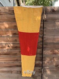 Vintage 1944 Military USA Naval Maritime Signal Flags World War Two Set Of 7
