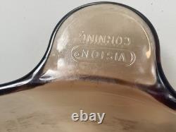 Vintage Amber Cookware Lot Corning Visions 4.5L Dutch Oven Anchor Ovenware 6 Pc