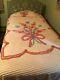 Vintage Chenille Bedspread Set Of Two Matching Twin Size