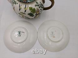 Vintage Crown Staffordshire Chinese Willow Bone China Tea Set For Two