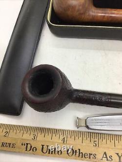 Vintage GBD Briar Pipes Set Of Two With Carry Case Virgin 357 London