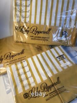 Vintage Lady Pepperell Twin Sheet Set Two Pillow Case 100% USA Cotton NOS 1970's