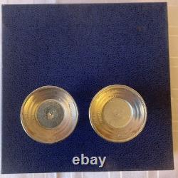 Vintage Norwegian Pewter And Crystal Glass Decanter Set. By Troll Tinn Rare