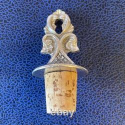 Vintage Norwegian Pewter And Crystal Glass Decanter Set. By Troll Tinn Rare