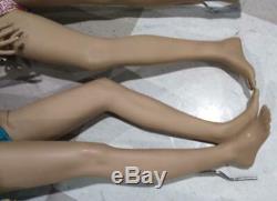 Vintage Pair Set of Two Mannequin Statues Statue Store Display Woman Lady Female