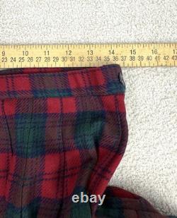 Vintage Pendleton Wool Tartan Sweater & Skirt Set Women's Size L 12 Petite Plaid