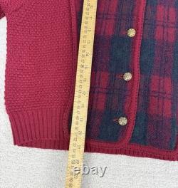 Vintage Pendleton Wool Tartan Sweater & Skirt Set Women's Size L 12 Petite Plaid