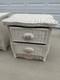 Vintage Pier 1 Jamaica Collection Wicker White Nightstand Set Of Two