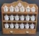 Vintage Precious Moments Spice Collection Rack Set With18ceramic Jars