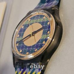 Vintage SWATCH Tailleur GM109 RARE 1992 Box Collection Full Set Watch New