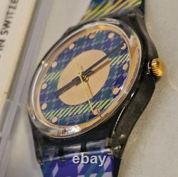 Vintage SWATCH Tailleur GM109 RARE 1992 Box Collection Full Set Watch New