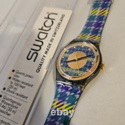 Vintage SWATCH Tailleur GM109 RARE 1992 Box Collection Full Set Watch New