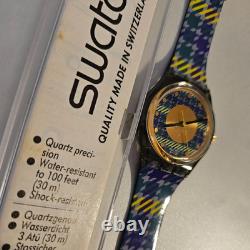 Vintage SWATCH Tailleur GM109 RARE 1992 Box Collection Full Set Watch New