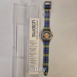 Vintage SWATCH Tailleur GM109 RARE 1992 Box Collection Full Set Watch New