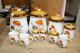 Vintage Sears Roebuck Merry Mushroom Canister Set 1970s 10pc Two-sided