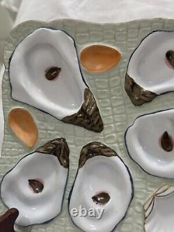 Vintage Set Of 4 Oyster Collectible Plates From Twos Company