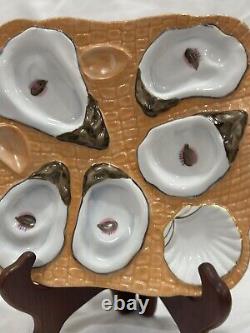 Vintage Set Of 4 Oyster Collectible Plates From Twos Company