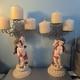 Vintage Set Of Two Cherub Candle Holders Beautiful Ornamental Pair Look Stunning
