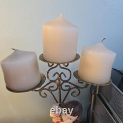 Vintage Set Of Two Cherub Candle Holders Beautiful Ornamental Pair Look Stunning
