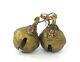 Vintage Set Of Two Heavy Bronze Bells Hand Crafted Home Decorative. G70-141 Us