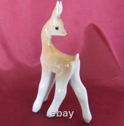 Vintage Set Of Two Porcelain Figurines Rabbit & Deer Foe