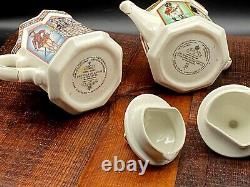 Vintage Set Of Two Sadler Teapots Queen Elizabeth And Duke Of Wellington