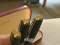 Vintage Sheaffer Prelude (349) Fountain, Ballpoint & Pencil Set, Matte Green/ Gt