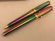 Vintage Sheaffer Prelude(9050)fountain+ballpoint Set, Rainbow Plasma/gt, M Nib