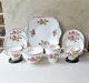 Vintage Shelley Begonia 13521 Fine Bone China Tea-for-two Set 1950s