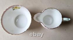 Vintage Shelley Begonia 13521 Fine Bone China Tea-for-Two Set 1950s