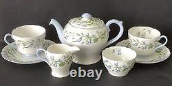 Vintage Shelley Harebell Bone China Tea For Two Pattern 13590 1940's