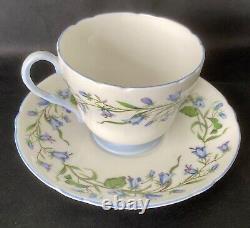 Vintage Shelley Harebell Bone China Tea For Two Pattern 13590 1940's