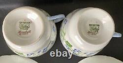 Vintage Shelley Harebell Bone China Tea For Two Pattern 13590 1940's