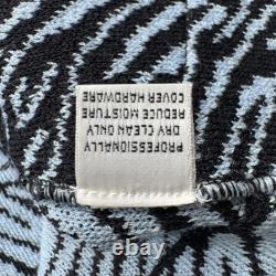 Vintage St John Collection Skirt Suit Womens 2 Black Knit Zebra Animal Print USA