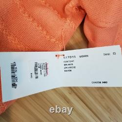 Vintage St. John Santana Knit Top & Pant Set S/8 Orange Tapered Textured Casual